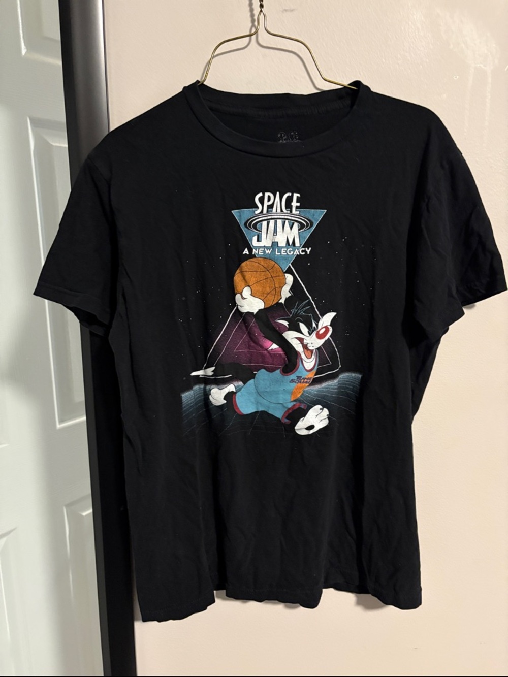 Space Jam: A New Legacy Sylvester Graphic Tee - Black